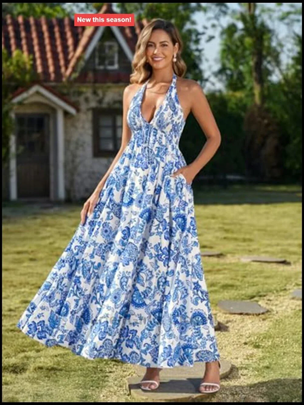 N/A floral halter